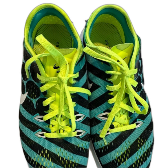 Nike Women's SZ 7.5 Free TR 5.0 Aqua Green Running Shoe Bold Laces Sneaker - Picture 4 of 15